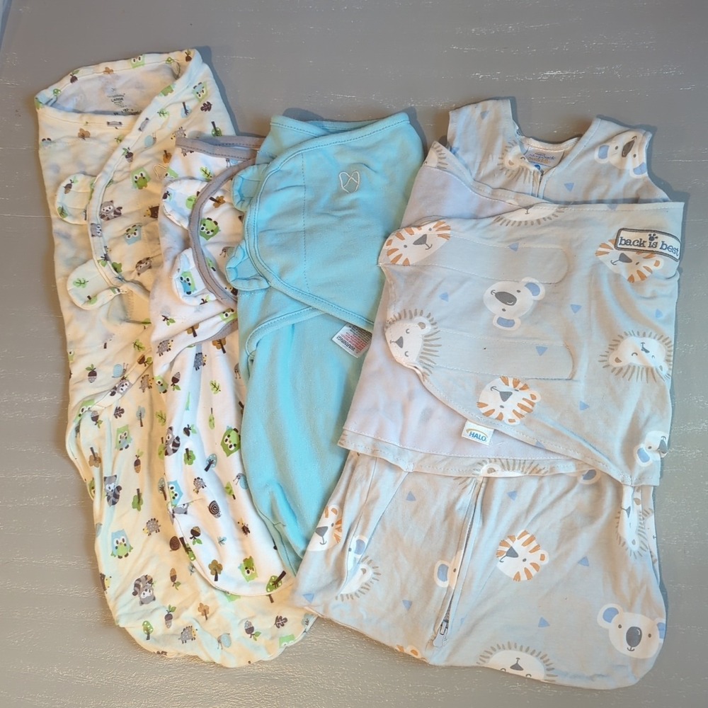 Baby Sleepsack Bundle (4) Size Newborn, Small/Medium‎ & Large